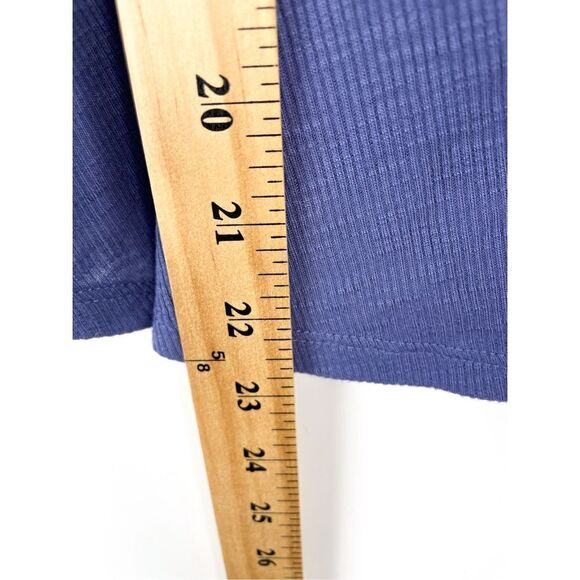 Free People Dani Periwinkle Blue Ribbed Tank Top S - Picture 7 of 12